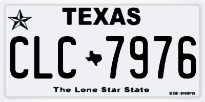 TX license plate CLC7976