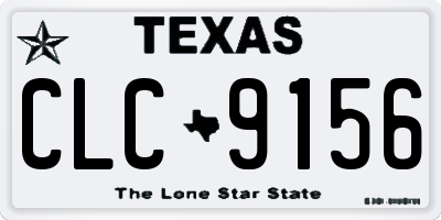 TX license plate CLC9156