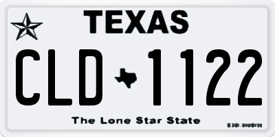 TX license plate CLD1122