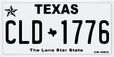 TX license plate CLD1776