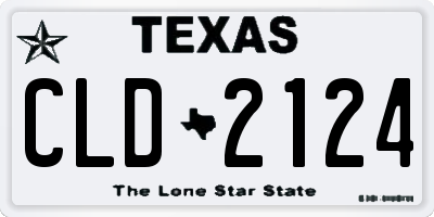 TX license plate CLD2124