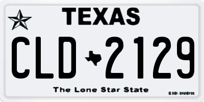 TX license plate CLD2129