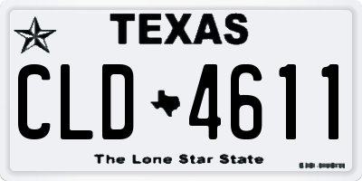 TX license plate CLD4611
