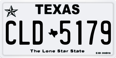 TX license plate CLD5179
