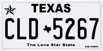 TX license plate CLD5267