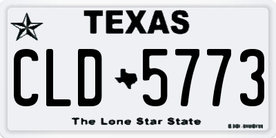 TX license plate CLD5773