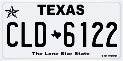 TX license plate CLD6122