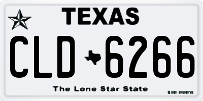 TX license plate CLD6266