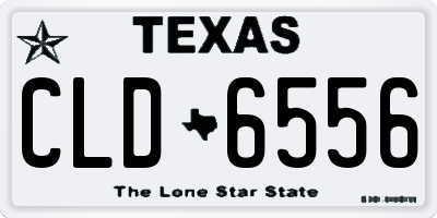 TX license plate CLD6556