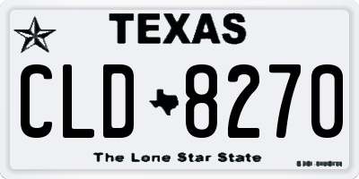 TX license plate CLD8270