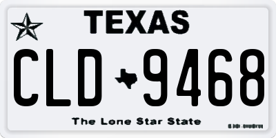 TX license plate CLD9468