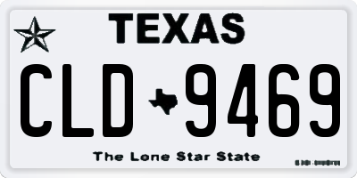 TX license plate CLD9469