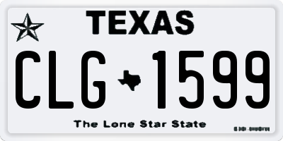TX license plate CLG1599