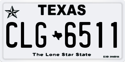 TX license plate CLG6511