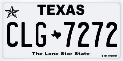 TX license plate CLG7272