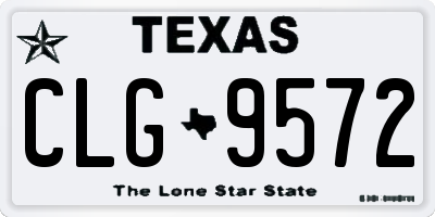 TX license plate CLG9572