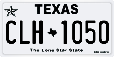 TX license plate CLH1050