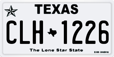 TX license plate CLH1226