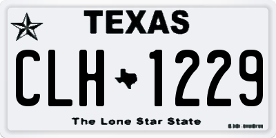 TX license plate CLH1229