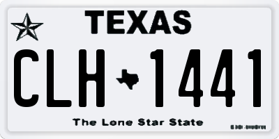 TX license plate CLH1441