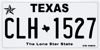 TX license plate CLH1527