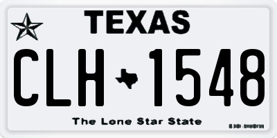 TX license plate CLH1548