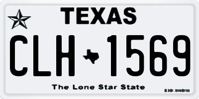 TX license plate CLH1569