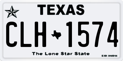 TX license plate CLH1574