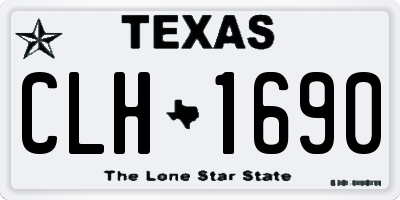TX license plate CLH1690