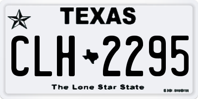 TX license plate CLH2295