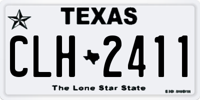 TX license plate CLH2411