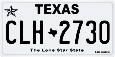 TX license plate CLH2730
