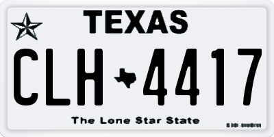 TX license plate CLH4417