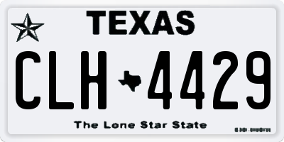 TX license plate CLH4429