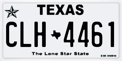 TX license plate CLH4461