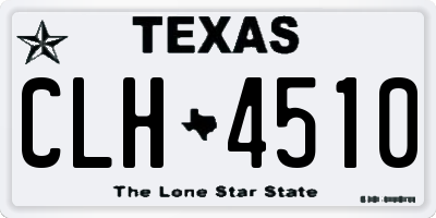 TX license plate CLH4510