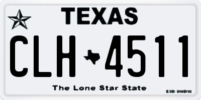 TX license plate CLH4511