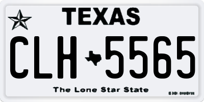 TX license plate CLH5565