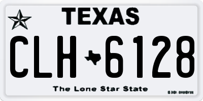 TX license plate CLH6128