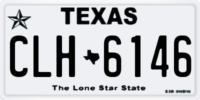 TX license plate CLH6146