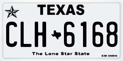 TX license plate CLH6168