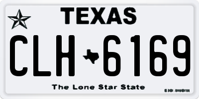 TX license plate CLH6169