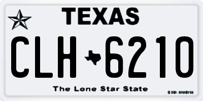 TX license plate CLH6210