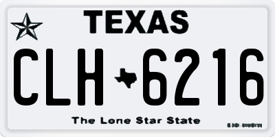 TX license plate CLH6216