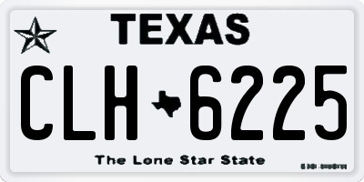TX license plate CLH6225