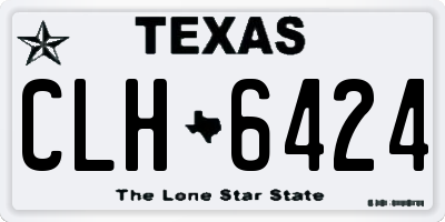 TX license plate CLH6424