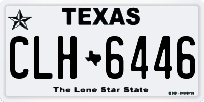 TX license plate CLH6446