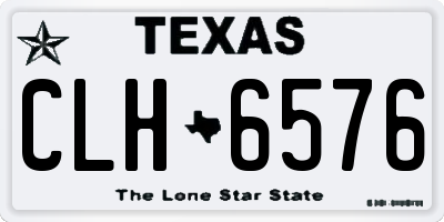 TX license plate CLH6576