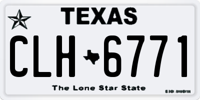 TX license plate CLH6771
