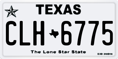 TX license plate CLH6775